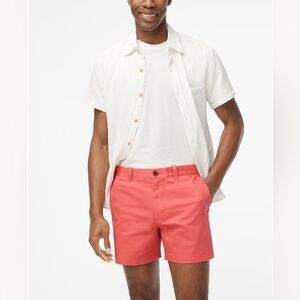 J. Crew Factory 5" flex chino short • size 33 • L0924 • Rose Blossom